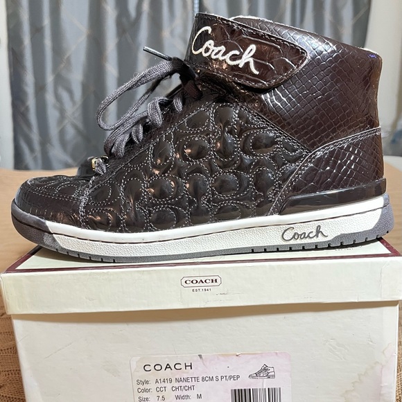 Coach athletic shoes midtop sneakers - Picture 2 of 10